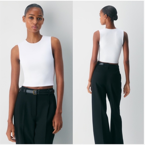 Aritzia Original Contour Muscle Tank White Medium - Picture 1 of 9